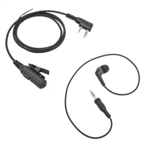 2-Pin Headset with Mic Earpiece to 3.5mm Aux in-Ear Earbud Ptt Earphone Ear Bud for Baofeng Retevis Two-Way Radios UV-5R BF-F8HP Pro GM-15 5RM K5 Plu