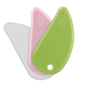 COMNICO Ceramic Blade Safety Cutter, 3Pcs Mini Box Cutter with Keychain Hole Package Opener Coupon Cutter for Pocket Bag Envelope Mail Letter Paper D