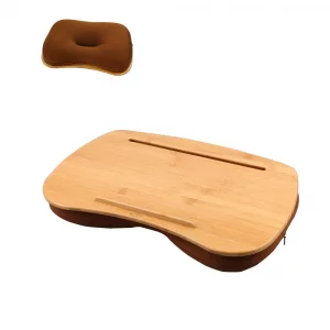 SUMISKY Lap Desk-Portable Laptop Table with Bamboo Platform Phone Holder (M(18.5