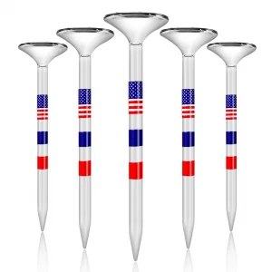 Pulselala Premium Golf Tees, 3 1/4'' Unbreakable Transparent Plastic Golf Tees, Reduces Friction & Side Spin, Golf Accessories Gift for Men American 
