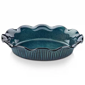 vancasso Stern Ceramic Pie Pan for Baking, 9 Inch Pie Plates with Ruffled Edge, Deep Dish Pie Pan for Apple Pie and Quiche, Large Pot Pie Baking Dish