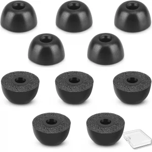 Memory Foam Earbud Tips?Replacement Earbud Tips Ear Bud Replacement Tip Memory Foam Ear Tips IEM Ear Tips Earbud Replacement Tips for 4.0mm Connect H