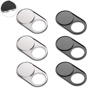 Webcam Cover Slide Metal Magnet Sliding Web Camera Cover slider for Laptops Macbook Pro HP iMac iPhone Cellphone-for Protecting Your Privacy-Strong A