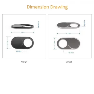 Webcam Cover Slide Metal Magnet Sliding Web Camera Cover slider for Laptops Macbook Pro HP iMac iPhone Cellphone-for Protecting Your Privacy-Strong A