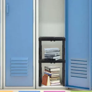 Svartur Adjustable Locker Shelf Organizer  Back to School Essentials Locker Organizer for Girls & Boys  Expandable Height & Width, Stackable, Durab