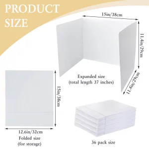 Privacy Boards for Student Desks, Privacy Folders for Students and Desk Dividers, Classroom Privacy Shields for Student Desks, for Teacher Supplies, 