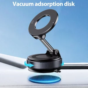wofoboxair 2025 Upgraded Vacuum Magnetic Car Phone Holder 360 Reinforced 96LBS Ultra Suction Cup Phone Mount for MagSafe Cell Phone Holders for Your