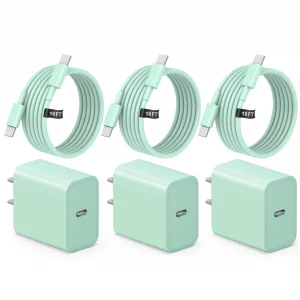 iPhone 17 16 15 Fast Charging 10FT Long USB C Charger Type C Charger 3 Pack Fast Charger USB C for iPhone 17/17 Plus/17 Pro/17 Pro Max/16/16 Plus/16 