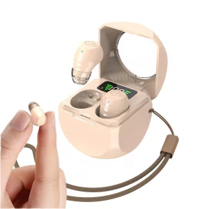 Xmenha Small Invisible Wireless Bluetooth Earbuds Mini for Small Ears Tiny Discreet Low Profile Hidden Earbuds for Work Sleep Ear Buds Invisible Head