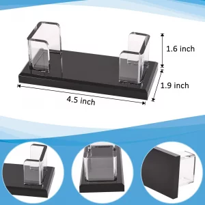MemoireForm 2 Pack Business Card Holder for Desk, Multiple Business Card Holders, Acrylic Business Card Display Stand for Office, Home, Restaurant, E