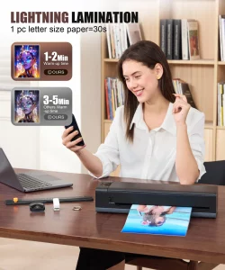 A3 Laminator Machine,13 Inch 9-in-1 Laminating Machine with Laminating Sheets,Thermal Laminator Hot & Cold with Fast Warm Technology for Home,Office 