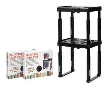 Tools-for-School Height & Width Adjustable Locker Shelf - Strong ABS Plastic - Width Adjusts from 8
