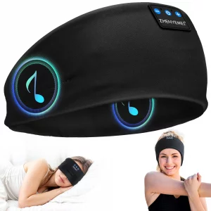 ZHENYEMEI Sleep Headphones Wireless Bluetooth 5.4 Headband, Sports Earphones Sleep Earbuds with HD Stereo Speaker Microphone for Workout Jogging Yoga