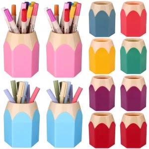SANFURNEY Marker Pen Organizer Holder, 40 Slots Art Marker Rack Craft Art Supply Storage, Markers Pens Colored Pencils Storage Holder For Desktop Home Classroom Office