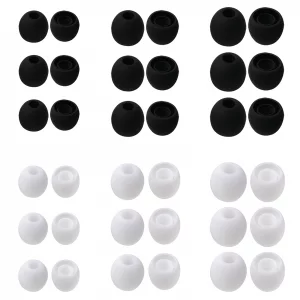 BOHUIZ 30 Pairs Silicone Ear Bud Replacement Tips, Small Earbud Tips S/M/L Sizes Earbud Covers Ear Gels Soft Earphones Earbuds Ears Cushion for in-Ea