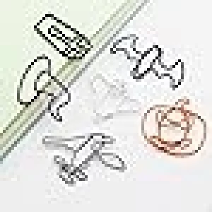 Wybcfp 30Pcs Halloween Paper Clips: Bat, Witch Hat, Pumpkin, Ghost Metal Bookmarks & Office Supplies