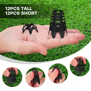 Rolitwils Golf Simulator tees, 24Pcs Plastic Golf Mat Tees for Home, Outdoor or Indoor Golf Tees for Training, Practice Golf tees for Winter Turf and