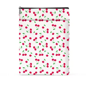 Cherries Decor Book Lovers Gifts Waterproof Book Sleeve Books Pouch Books Protector with Zipper and Front Pocket Bookish Gifts Cover Case for Women G