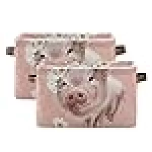 Foldable Storage Basket, Large Collapsible Organizer Storage Bin Cube Toys Storage Boxes with Handles for Bathroom Kids Nursery Closet Storage (1 Pac