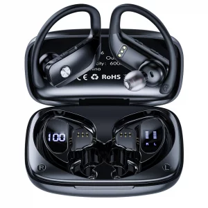 Caymuller Wireless Earbuds Bluetooth Headphones 48Hrs Play Back Sports Earphones with LED Display Built in Mic Deep Bass Stereo in Ear Waterproof Hea