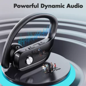 Caymuller Wireless Earbuds Bluetooth Headphones 48Hrs Play Back Sports Earphones with LED Display Built in Mic Deep Bass Stereo in Ear Waterproof Hea