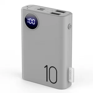 CZXTUZI 5V 2A Power Bank for Heated Vest, Pocket Size 10000mAh Heated Jacket Battery Pack, LCD Display Portable Charger for Heated Seat,Heated Pants,