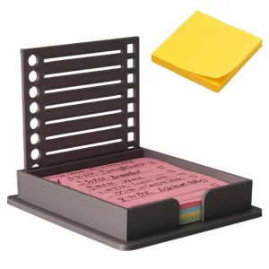 Sticky Note Stencil,Post It Stencil,2025 New Sticky Note Holder with for 3x3 Notes, Ideal for to-Do Lists, Office, and School Use (Black-1PCS)