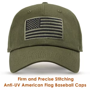 spxkd 2 Pcs American Flag Baseball Caps for Men Women Low Profile Breathable Washed Cotton Baseball Hat Adjustable Golf Dad Cap for Wide Occasion