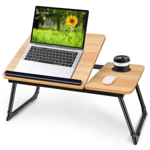 Adjustable Laptop Desk for Bed,Bed Table for Laptops,Laptop Stand for Beds,Lap Desk Foldable Bed Desk for Laptops and Writing,Portable Beds Tray Tabl