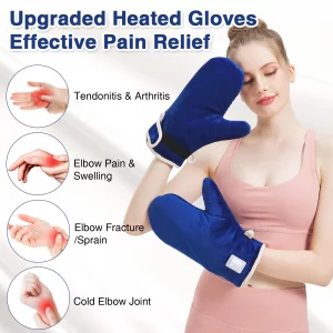 Heated Gloves for Arthritis Hands - Electric Heating Mittens 30s Fast Heat Therapy for Carpal Tunnel Pain Relief - Hand Heating Pad Treatment Wrist F