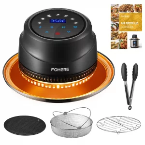 Air Fryer Lid for Instant Pot 6Qt/8Qt, 7 in 1 with LED Touchscreen, Turn Your Pressure Cooker Into in Seconds, Air Fryer Accessories and Recipe Cookb