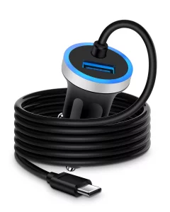 Cell Phone Car Charger for Samsung Galaxy A17 A16 A25 A15 5G A13 A14 A24 A03s S25 S24 S23 Ultra iPhone 17 16e 16 15, USB C Cigarette Lighter Adapter 