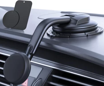 DOLYOFG Magnetic Phone Holder for Car, [ Powerful Magnets & Military-Grade Suction] Car Phone Holder Mount Dashboard Windshield Cell Phone Holder Pho