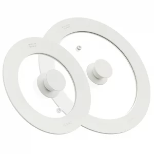 CAROTE 2 PCS Universal Silicone Lid for Pots, Pans and Skillets, Pot Lid fit 6