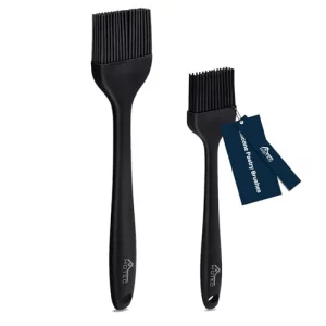 HOTEC 600? Heat Resistasnt Basting Brushes, BPA Free Silicone Pastry Brush, Spread Oil Butter Sauce Marinades for BBQ Grill Barbecue Baking Kitchen C