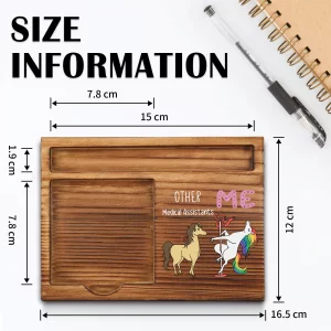 Funny Medical Assistant Gifts, Gag, Humor, Thank You Appreciation Gifts for Medical Assistant MA Office Desk Supplies Accessories Wood Sticky Self-St