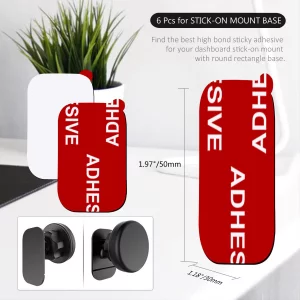 Very High Bond Car Adhesive, AZXYI 9 PCS Dashboard Sticky Adhesive Replacement, Double Sided Sticky Pads Sticker Tapes for Mounting Windshield Dashbo