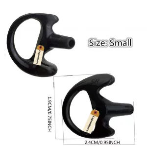 Lsgoodcare 10Pcs Replacement Earmold Earbud Right Ear Piece Compatible for Motorola Kenwood Midland Two Way Radio Acoustic Coil Tube Earpiece - Silic