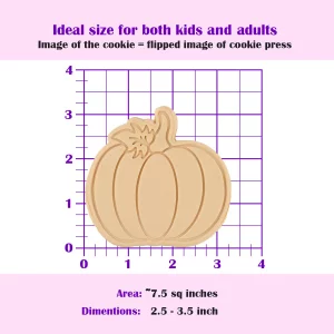 Marshmallow Bliss Pumpkin Cookie Cutter - Biscuit Cutters & Stamps for Halloween & Thanksgiving Baking, Cookies Stamp & Molds, Holiday Decorations Sh