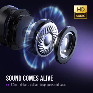 FIFINE Wired USB Gaming Headset: 7.1 Surround Sound - Vibrant Customizable RGB - Game/Chat Balance, Gamer Headphone with Noise Canceling Mic for PC, 