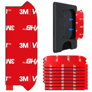 8Pcs Sticky Adhesive Replacement for Socket Wallet+ Back, 3M VHB Strong Sticker Pad for Pops Wallet Card Holder Base, Phone Wallet Plus Removable Dou