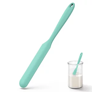 U-Taste Skinny Silicone Jar Spatula: 600F Heat-Resistant Food-Grade 10in Long Narrow Sourdough Stirring Stick, Seamless Flexible Peanut Butter Sprea
