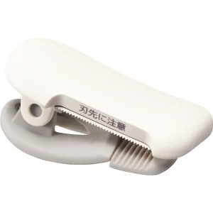 KOKUYO Washi Tape Cutter, Masking Tape Dispenser, Mini Portable Light Cutting, Clip Type, for 10-15mm Wide Tape, White, Japan Import (T-SM400W)