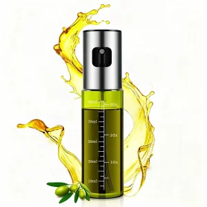 Eavkoar Oil Sprayer for Cooking, 3.38oz/ 100ml Food-grade Premium Olive Oil Dispenser Bottle for Kitchen Gadgets, Air Fryer, Salad, Frying, BBQ (Ligh