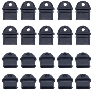 SUNNYCLUE 1 Box 50Pcs Phone Dust Plug Anti Dust Plug Type C Charging Port Dust Cover Charging Port Covers Anti Dust Caps Black Dust Plugs for Cell Ph