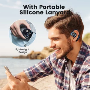 Fidiso Over Ear Bud Open Ear Headphones,Upgraded 5.4 Bluetooth Wireless Earbuds with earhooks,30-40H Playtime Ultra-Comfort, Snug Fit, Powerful Sound