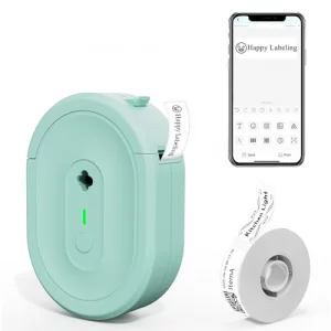 NADAIIN N12 Label Maker Machine with Tape, Mini Bluetooth Label Printer, Small Labeler Portable Thermal Label Makers Multiple Templates for Home Scho