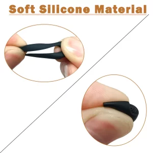 Silicone Ear Tip for Samsung Galaxy Buds FE Ear Wing Tips Fit in The Case for Galaxy Buds FE Earbuds Accessories Earbuds Tips, Black