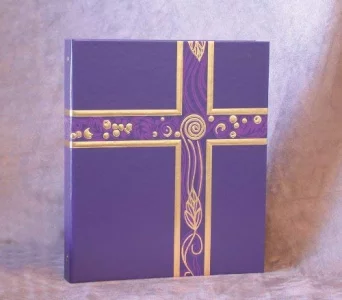 Ceremonial Binder - Violet with Gold Foil (1-inch Spine)