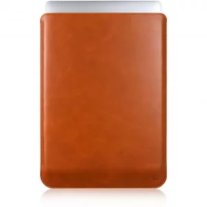 Casemade Real Leather Laptop Sleeve for MacBook Pro & Air Fits 13, 14, 15 & 16 Inch - Genuine Full Grain Leather with Soft Wool Lining (15 inch - Air